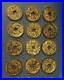 1-8-Important-Ancient-19th-Century-Chinese-Bronze-Gilt-12-Coin-Copper-cash-Set-01-ks