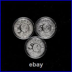 1 Set 1999 China Established 50th Commemorate 10 Yuan 1oz silver coin
