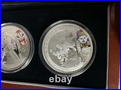 1 Set 4 x 10 Yuan Coins Silver XXIX Olympiad -Beijing 2008 China New