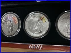 1 Set 4 x 10 Yuan Coins Silver XXIX Olympiad -Beijing 2008 China New