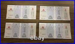 1 Set 4 x 10 Yuan Coins Silver XXIX Olympiad -Beijing 2008 China New