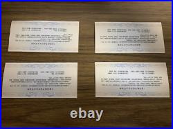 1 Set 4 x 10 Yuan Coins Silver XXIX Olympiad -Beijing 2008 China New