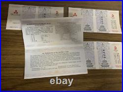 1 Set 4 x 10 Yuan Coins Silver XXIX Olympiad -Beijing 2008 China New