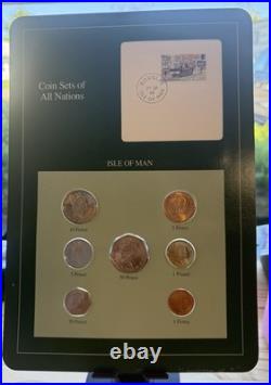 (10) Panels COIN SETS OF ALL NATIONS 1981-1982 FRANKLIN MINT See Pictures