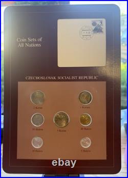 (10) Panels COIN SETS OF ALL NATIONS 1981-1982 FRANKLIN MINT See Pictures