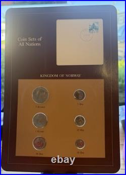 (10) Panels COIN SETS OF ALL NATIONS 1981-1982 FRANKLIN MINT See Pictures