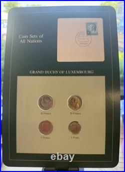 (10) Panels COIN SETS OF ALL NATIONS 1981-1982 FRANKLIN MINT See Pictures