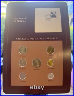 (10) Panels COIN SETS OF ALL NATIONS 1981-1982 FRANKLIN MINT See Pictures