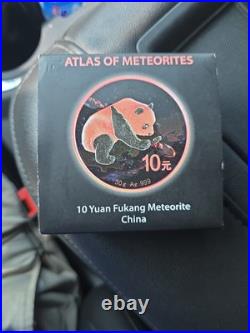 10 Yuan Fukang Meteorite. ATLAS OF METEORITE #224 -500 Box Set