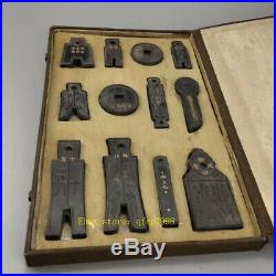 11.02 Collection Ink stone Handmade Ancient coin shape Ink ingot ink stick A set