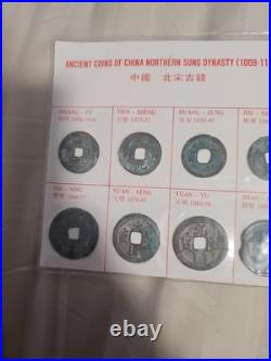 14 Northern Song Dynasty (AD 1008-1119) Ancient Chinese Cash Coins Set