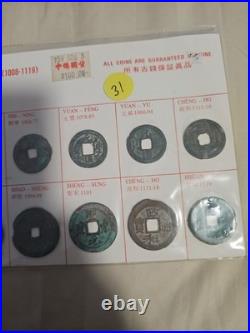 14 Northern Song Dynasty (AD 1008-1119) Ancient Chinese Cash Coins Set