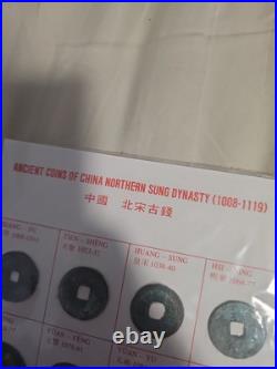 14 Northern Song Dynasty (AD 1008-1119) Ancient Chinese Cash Coins Set