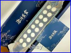 16pcs Beijing 2022 Winter Olympic Official 128g 999 Sterling Silver Coins Set