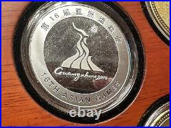 16th Asian Games Mascot Le Yangyang 6 Coin Display Set Guangzhou 2010 5 Goats