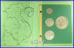 1895-1937 French Indo China Coin Set 10, 20, 50 Centimes & 1 Piastre