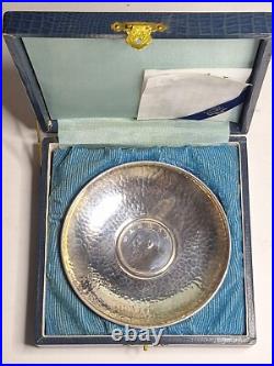 1914 (Year 3) 1 Yuan Shih-Kai Fat Man Dollar -Set in Vintage Uyeda Silver Bowl