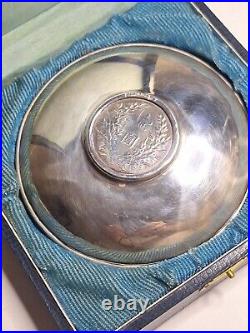 1914 (Year 3) 1 Yuan Shih-Kai Fat Man Dollar -Set in Vintage Uyeda Silver Bowl