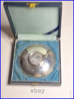 1914 (Year 3) 1 Yuan Shih-Kai Fat Man Dollar -Set in Vintage Uyeda Silver Bowl