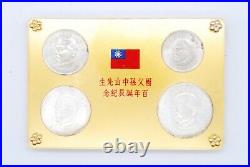 1965 ROC / Taiwan 100th Centennial Birthday of Dr. Sun Yat-Sen 4 Coin Set