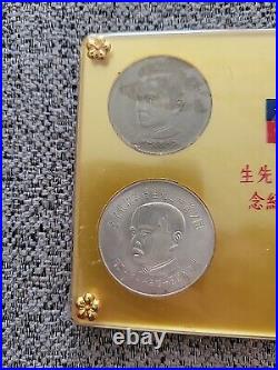 1965 TAIWAN OFFICIAL MINT SET (4) with 2 SILVER SUN YAT-SEN SEALED