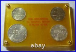 1965 TAIWAN OFFICIAL MINT SET (4) with 2 SILVER SUN YAT-SEN SEALED PERFECT