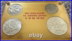 1965 Taiwan, China 4 coin set Commemorating the Centennial Birthday Sun Yat-Sen