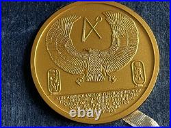 1973 Uk British China Chinese Exhibition & Tutankhamun Bronze Coins Set