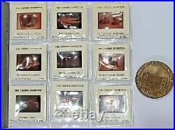 1973 Uk China Chinese Exhibition Bronze Coin With Photo Negatives Organiser Set