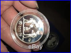 1979-1983 30pc UNICEF year of child proof silver coin setincl china thailand