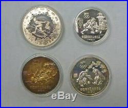 1980 CHINA SET OF 4 SILVER OLYMPIC PROOF COINS IN BOX ONE 20-Y AND Three 30-Y