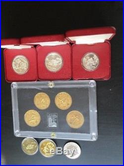 1980 China Olympic Coin Silver and Brass Rare Coin Set- All 10 Coins