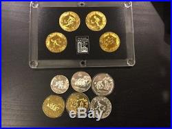 1980 China Olympic Coin Silver and Brass Rare Coin Set- All 10 Coins! -(B)