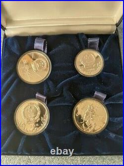 1980 China Olympic Coins Silver Proof Set with COA