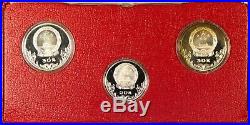 1980 Chinese Olympic 3 Coin Proof Set