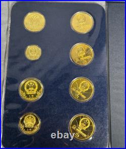 1980 OLYMPIC 8 COINS OF CHINA Mint Jinhuang Copper PROOF SET People's Republic 1980 OLYMPIC 8 COINS OF CHINA Mint Jinhuang Copper PROOF SET People's Republic