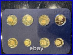 1980 OLYMPIC 8 COINS OF CHINA Mint Jinhuang Copper PROOF SET People's Republic