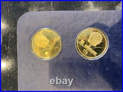 1980 OLYMPIC 8 COINS OF CHINA Mint Jinhuang Copper PROOF SET People's Republic