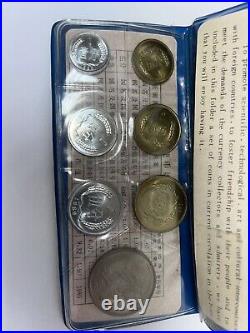 1980 The People's Bank of China 7 Coin Uncirculated Mint Set Rare & Hard to Find