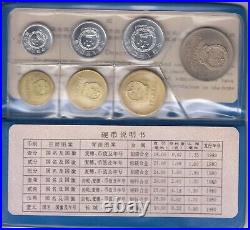 1980 Uncirculated Coin Set Peoples Bank of China Yuan Sealed Very Scarce