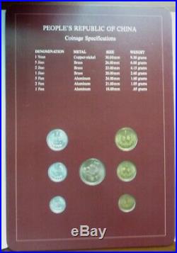 1981 1982 CHINA BU SET (7) with 1984 CANCELATION COIN SETS OF ALL NATIONS RARE