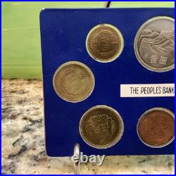 1981 People's Bank of China 8 Coin Mint Set Original Case & Sleeve Shanghai