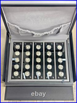 1982-2007 25pcs of China 3 Yuan Silver Proof 25th Anniversary of Panda Set & COA