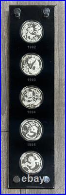 1982-2007 25pcs of China 3 Yuan Silver Proof 25th Anniversary of Panda Set & COA 1982-2007 25pcs of China 3 Yuan Silver Proof 25th Anniversary of Panda Set & COA