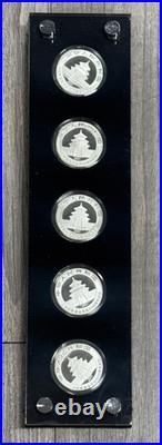 1982-2007 25pcs of China 3 Yuan Silver Proof 25th Anniversary of Panda Set & COA