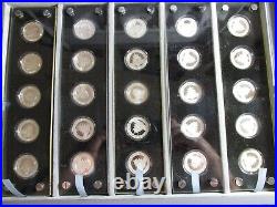 1982-2007 25th Anniversary China Panda 1/4 Oz. Fine Silver Proof 25-Coin Set