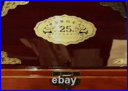 1982-2007 China Panda 25TH Anniversary 25 1/25oz Gold Coin Set withDisplay Box
