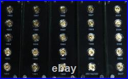 1982 2007 GOLD CHINA 25th 1oz ANNIVERSARY OF PANDAS GEM PROOF 25 COIN SET