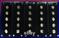 1982 2007 GOLD CHINA 25th 1oz ANNIVERSARY OF PANDAS GEM PROOF 25 COIN SET