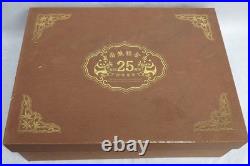 1982 2007 GOLD CHINA 25th 1oz ANNIVERSARY OF PANDAS GEM PROOF 25 COIN SET